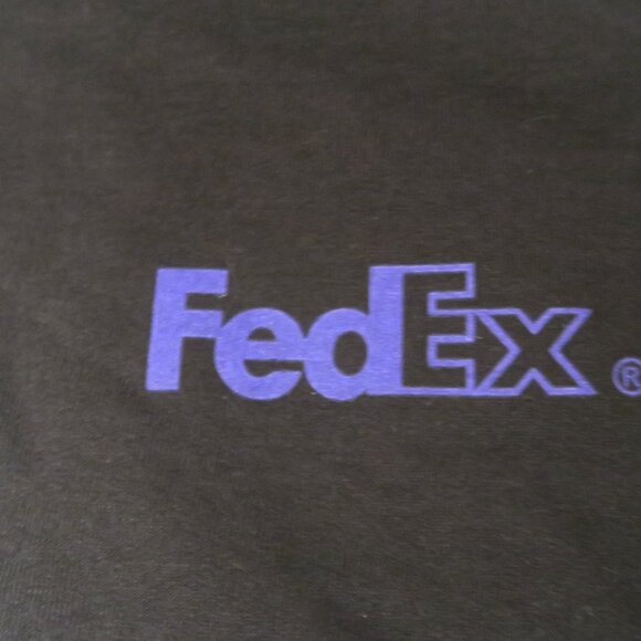 Fedex People Service Profit Sweatshirt XL USA Federal Express Mail Skate Black - Picture 2 of 7